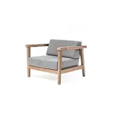 GOMMAIRE Outdoor | Organic Living Divano monoposto Copenhagen | Teak grigio naturale