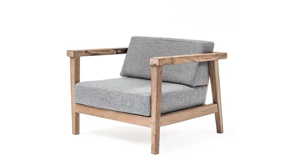 Gommaire 1-Seater Copenhague | Teak Natural Grey Gommaire 1-Seater Copenhague | Teak Natural Grey