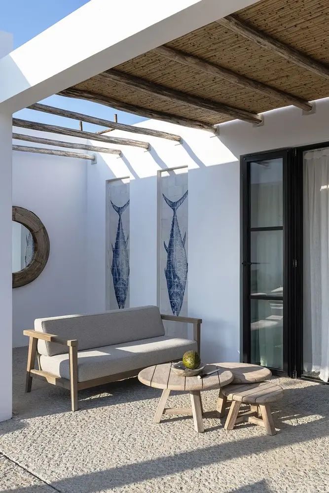 GOMMAIRE Outdoor | Organic Living 2-seters Copenhague | Teak Naturgrå