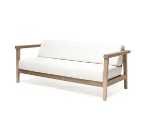 GOMMAIRE Outdoor Meubels | Organic Living Canapé 2 places Copenhague | Teck gris naturel