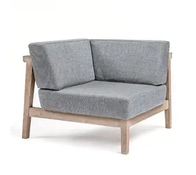 GOMMAIRE Outdoor | Organic Living Angolo Copenaghen | Teak Grigio Naturale