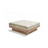 GOMMAIRE Outdoor | Organic Living Otomana Magnus | Teca gris natural