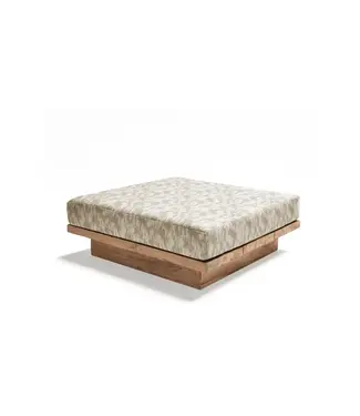 GOMMAIRE Outdoor Meubels | Organic Living Otomana Magnus | Teca gris natural