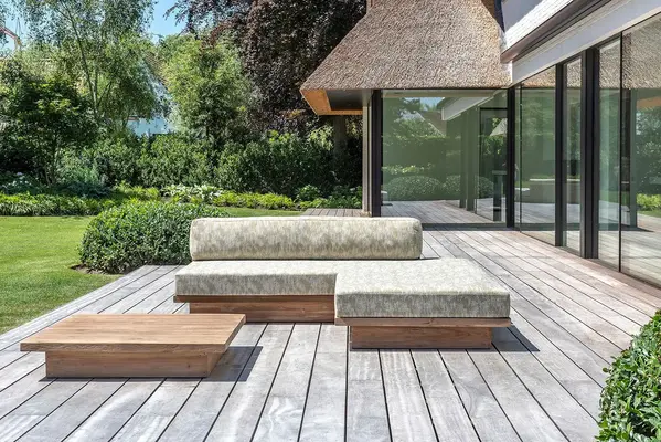 GOMMAIRE Outdoor | Organic Living Lounge Magnus | Teca gris natural