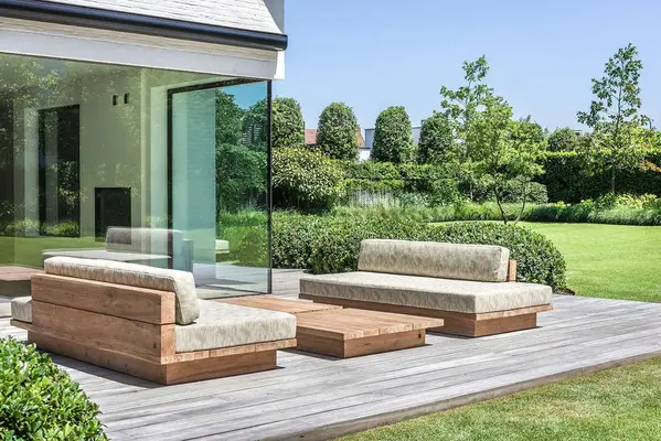 GOMMAIRE Outdoor | Organic Living Lounge Magnus | Teak Grigio Naturale