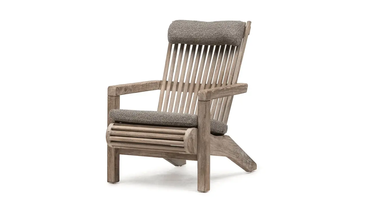 GOMMAIRE - Organic Living - Design Furniture Easy Chair Orso | Teak Natural Grey GOMMAIRE - Organic Living - Design Furniture Easy Chair Orso | Teak Natural Grey