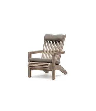 GOMMAIRE Outdoor Meubels | Organic Living Fauteuil Orso | Teck gris naturel