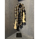 NU PUUR & GROEN Glasskjede på stativ - Rund perle