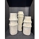 NU PUUR & GROEN Cotton Maché vases brown - Set of 3 NU PUUR & GROEN Cotton Maché vases brown - Set of 3