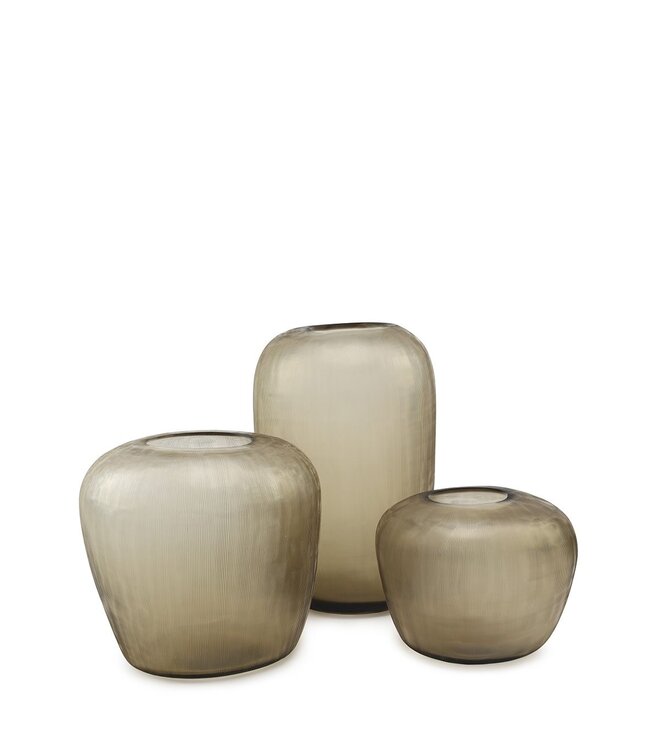 Guaxs Melrose Vase L | Rauchgrau