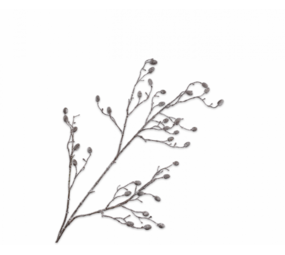 SILK-KA Ramo di pino con aghi marrone/bianco | 118 cm SILK-KA Ramo di pino con aghi marrone/bianco | 118 cm