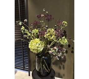 SILK-KA Bouquet d'automne vert/violet SILK-KA Bouquet d'automne vert/violet