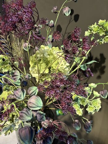 SILK-KA Bouquet autunnale verde/viola SILK-KA Bouquet autunnale verde/viola