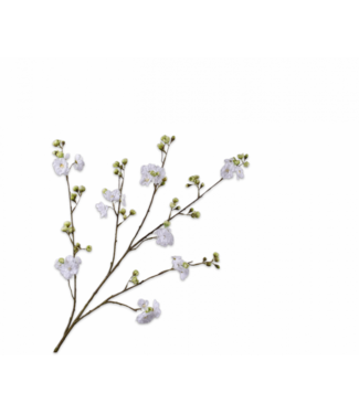 SILK-KA Bloesem Tak Creme/Groen | 118 cm