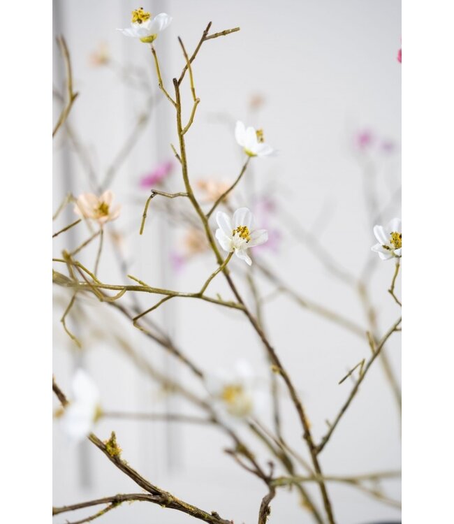 SILK-KA Blossom Branch White | 107 cm