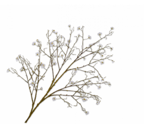 SILK-KA Branche fleurie blanche | 133 cm SILK-KA Branche fleurie blanche | 133 cm