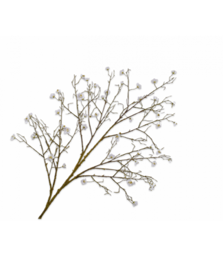 SILK-KA Ramo fiorito bianco | 133 cm