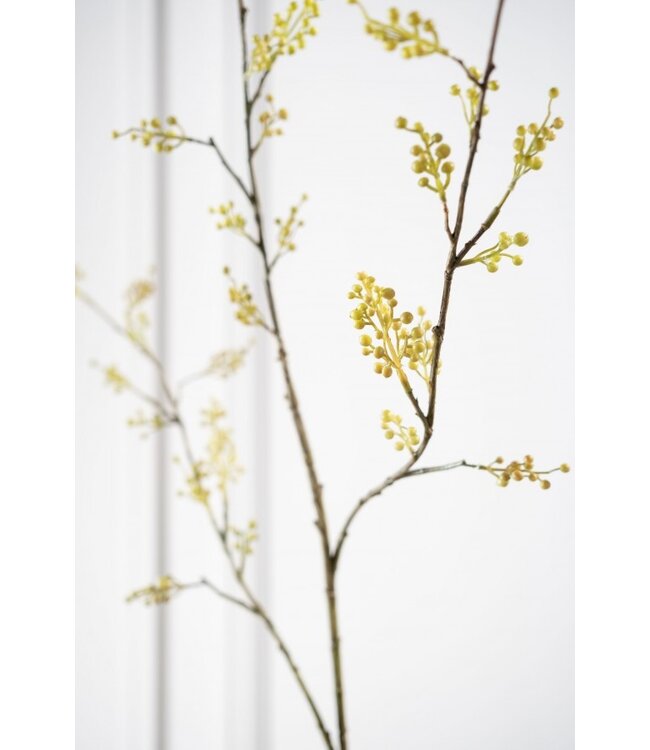 SILK-KA Branche de baies verte | 112 cm