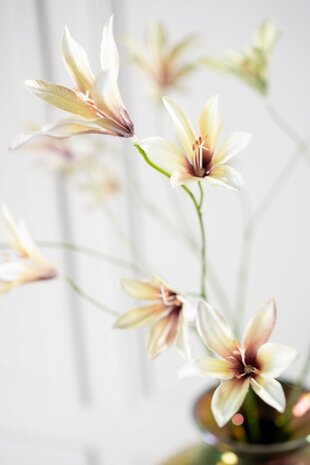 SILK-KA Branche de lys Lavande/Crème | 85 cm SILK-KA Branche de lys Lavande/Crème | 85 cm