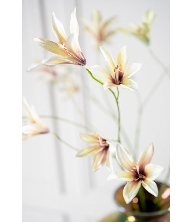 SILK-KA Ramo di giglio Lavanda/Crema | 85 cm