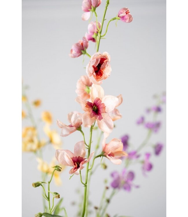 SILK-KA Delphinium Branch Pink/Beauty | 101 cm