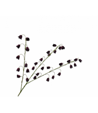 SILK-KA Ramo di Fritillaria Bordeaux | 97 cm