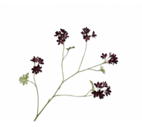 SILK-KA Branche de géranium Bordeaux | 94 cm SILK-KA Branche de géranium Bordeaux | 94 cm