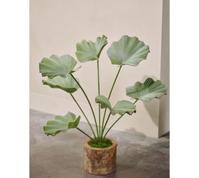 SILK-KA Artificial Lotus plant green | 90 cm