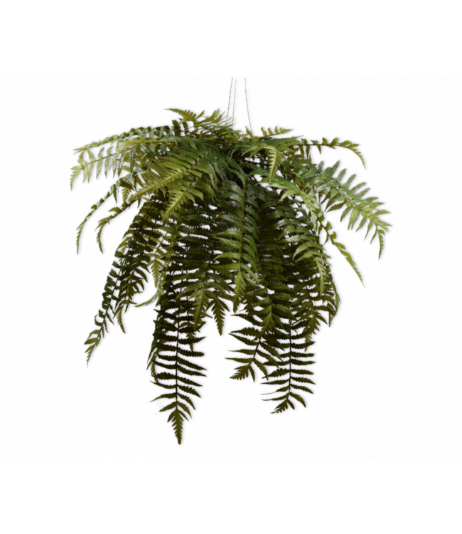 SILK-KA Kunst hangplant varen groen 122 cm / SILK-KA