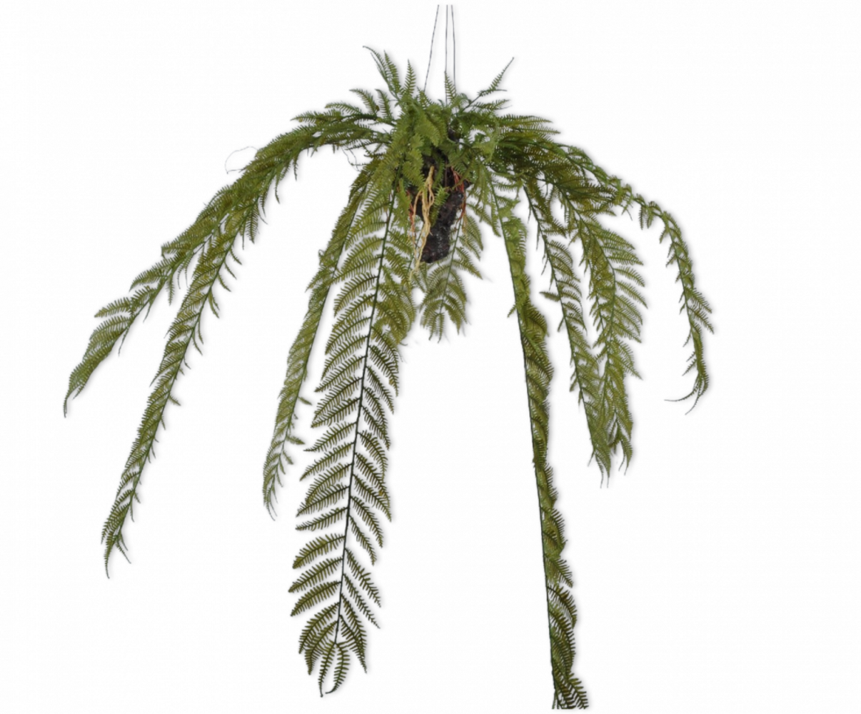 SILK-KA Artificial hanging fern green 119 cm / SILK-KA SILK-KA Artificial hanging fern green 119 cm / SILK-KA