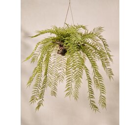 SILK-KA Helecho colgante artificial verde 119 cm XL / SILK-KA SILK-KA Helecho colgante artificial verde 119 cm XL / SILK-KA