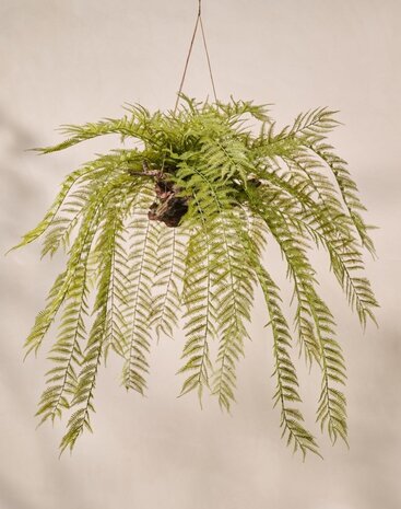SILK-KA Artificial hanging fern green 119 cm XL / SILK-KA SILK-KA Artificial hanging fern green 119 cm XL / SILK-KA