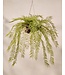 SILK-KA Fougère artificielle suspendue verte 119 cm XL / SILK-KA