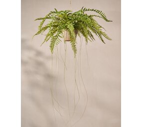 SILK-KA Künstlicher Hängefarn, grün, 76 cm / SILK-KA SILK-KA Künstlicher Hängefarn, grün, 76 cm / SILK-KA