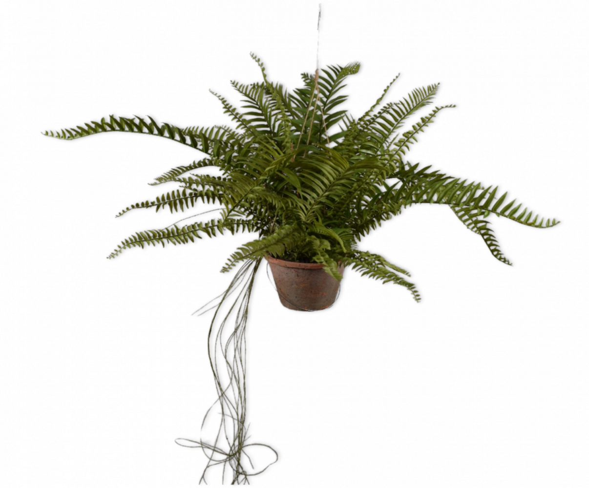 SILK-KA Artificial hanging fern green 76 cm / SILK-KA SILK-KA Artificial hanging fern green 76 cm / SILK-KA