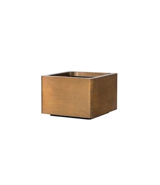 Royal Botania Fioriera a cubo in rame 70x70 cm