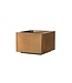 Royal Botania Jardinière cubique en laiton vieilli LVIV 90 cm