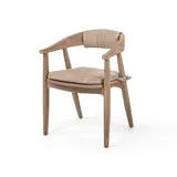 GOMMAIRE Outdoor | Organic Living Sessel Faye | Teakholz Naturgrau