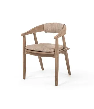 GOMMAIRE Outdoor Meubels | Organic Living Fauteuil Faye | Teck gris naturel