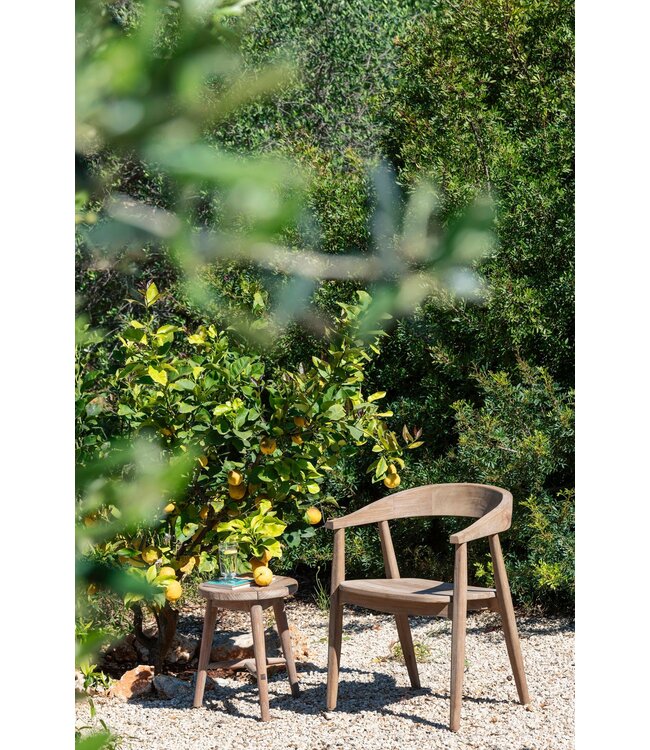 GOMMAIRE Outdoor Meubels | Organic Living Poltrona Faye | Teak Grigio Naturale
