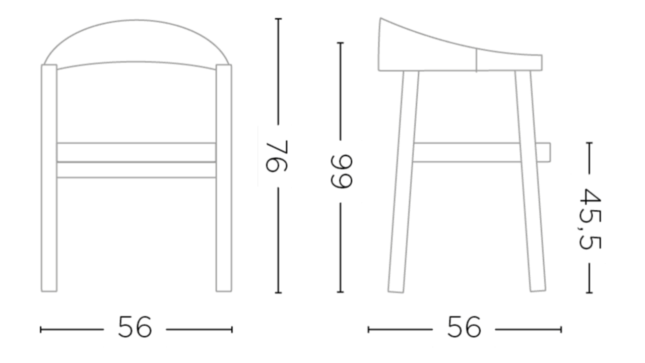 GOMMAIRE - Organic Living - Design Furniture  Sillón Faye con asiento de mimbre | Teca gris natural