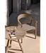 GOMMAIRE Outdoor Meubels | Organic Living Armchair Faye Wicker Seat | Teak Natural Grey