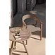 GOMMAIRE Outdoor | Organic Living Fauteuil Faye en osier | Teck gris naturel
