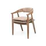 GOMMAIRE - Organic Living - Design Furniture  Lenestol Faye rottingsete | Teak naturgrå