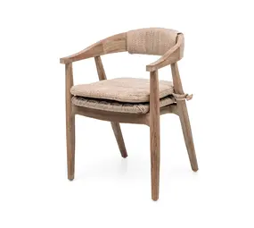 GOMMAIRE - Organic Living - Design Furniture  Poltrona Faye in vimini | Teak grigio naturale