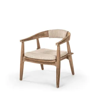 GOMMAIRE Outdoor Meubels | Organic Living Poltrona Faye | Teak grigio naturale