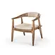 GOMMAIRE Outdoor | Organic Living Sessel Faye | Teakholz Naturgrau