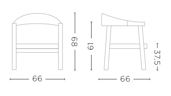 GOMMAIRE - Organic Living - Design Furniture  Fauteuil Faye en résine tressée | Teck gris naturel