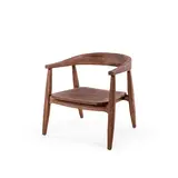 GOMMAIRE Outdoor Meubels | Organic Living Sillón Faye | Madera de teca teñida color marrón Emas