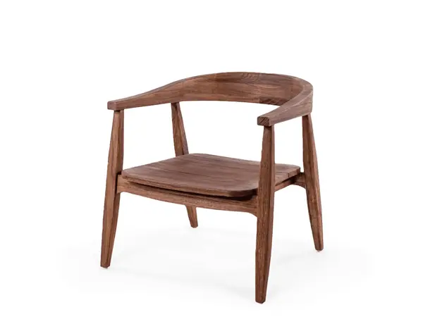 GOMMAIRE Outdoor | Organic Living Sessel Faye | Teakholz, gebeizt in Emas Braun